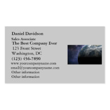 Planet Earth and Outer Space Fantasy Art Business Card Templates