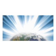 Planet Earth from Space Photo Greeting Card