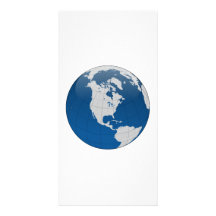 Planet Earth Globe Personalized Photo Card
