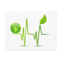 PLANET EARTH HEART MONITOR POSTCARDS