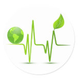PLANET EARTH HEART MONITOR stickers
