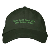 Planet Earth Needs C.P.R. Hat Embroidered Baseball Cap