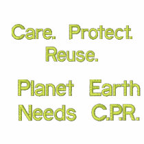 Planet Earth Needs C.P.R. Men's Embroidered Shirt