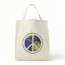 Planet Earth Peace Sign, Tote Bags