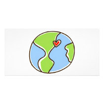 Planet Earth Picture! Customized Photo Card