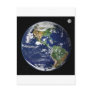 Planet Earth with the Moon in the Background Post Cards