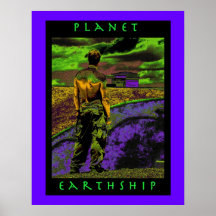 "Planet Earthship" Print