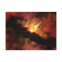 Planet-Forming Disc Stretched Canvas Print