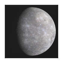 Planet mercury in the solar system stretched canvas prints