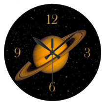 Planet Saturn Astronomy-lovers Wall Clock