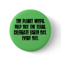 Planet Weeps Button - Customized