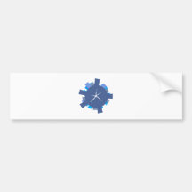 Planet Wolkenkratzer sky scraper Auto Sticker