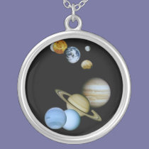 Planetary Montage necklaces
