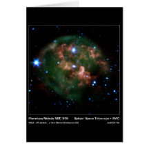 Planetary Nebula NGC 246 – Spitzer Space Telescope Greeting Card