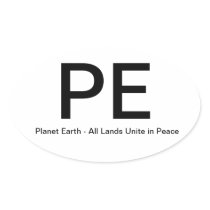 PlanetEarth-AllLandsUniteinPeace Sticker