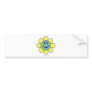 Planetpals-Flower Power Love Earth Design Bumper Sticker