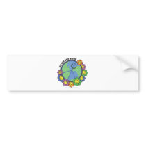 Planetpals-We Are One World Peace Love Earth Bumper Sticker
