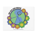 Planetpals-We Are One World Peace Love Earth postcards