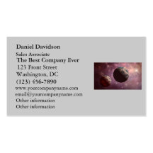 Planets in a Pink Universe Business Cards