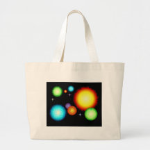 Planets Suns Stars Space Design Canvas Bags