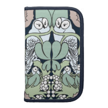 Planificateur de folio de motif de nid de hibou de agenda folio