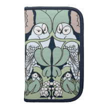 Planificateur de folio de motif de nid de hibou de organiseur