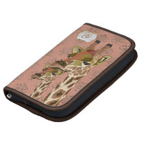 Planificateur étincelant de girafes de Rosa pochettes folios