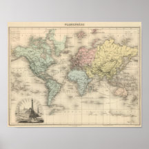 Planisphere Affiche