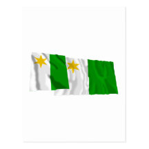 Planken Waving Flags Postcard