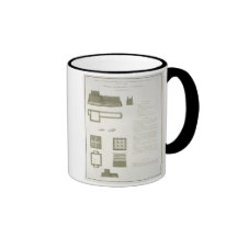 Plans, Sections and Elevations of the Great Wall o Mug