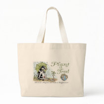 Plant a Tree Earth Day Cow Gear Canvas Bag