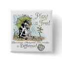 Plant a Tree Earth Day Cow Gear buttons