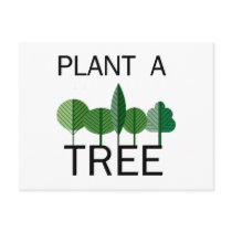 Plant a Tree! Ecology designs! Postcard