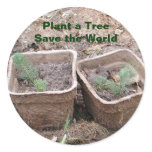 Plant a Tree Round Sticker