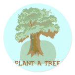 PLANT A TREE ROUND STICKERS