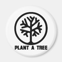 Plant a Tree TShirt Magnet