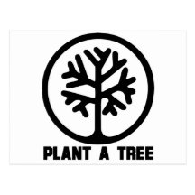Plant a Tree TShirt Postcard