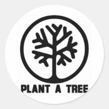 Plant a Tree TShirt Round Stickers