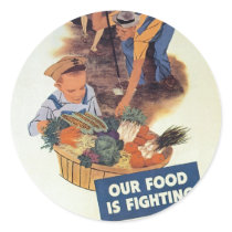 Plant a Victory Garden Round Sticker