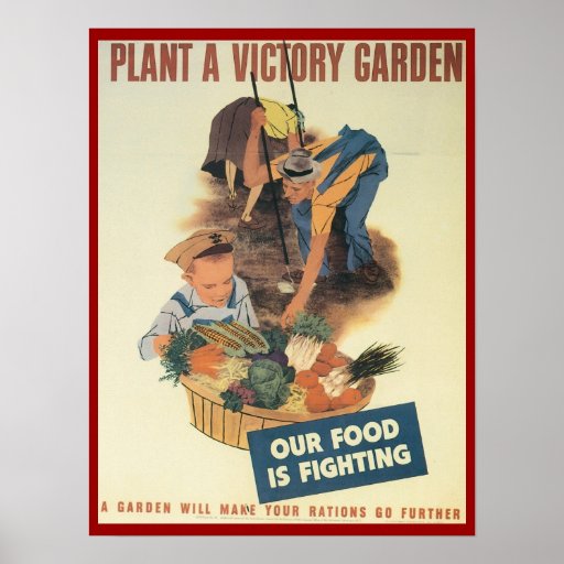 Plant A Victory Garden WPA Poster