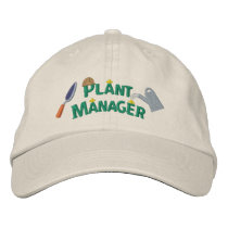 Plant Manager 2 embroidered hats