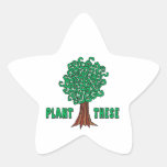 Plant Trees Star Stickers