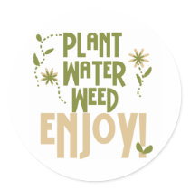 Plant Water Weed Enjoy Stickers
