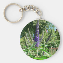 Plant With Purple Flowers Keychains