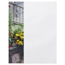 Planter With Yellow Flowering Cactus Custom Flyer