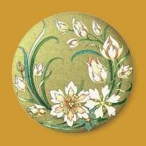 Plantes et fleurs décoratives aimants