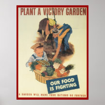 Plantez une affiche de WPA de jardin de victoire