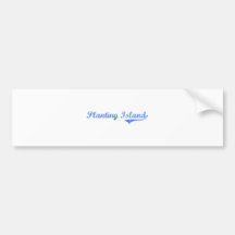Planting Island Massachusetts Classic Design Bumper Sticker