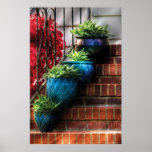Plants - Four Blue Pots posters
