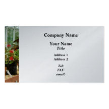 Plants in Greenhouse Business Card Template